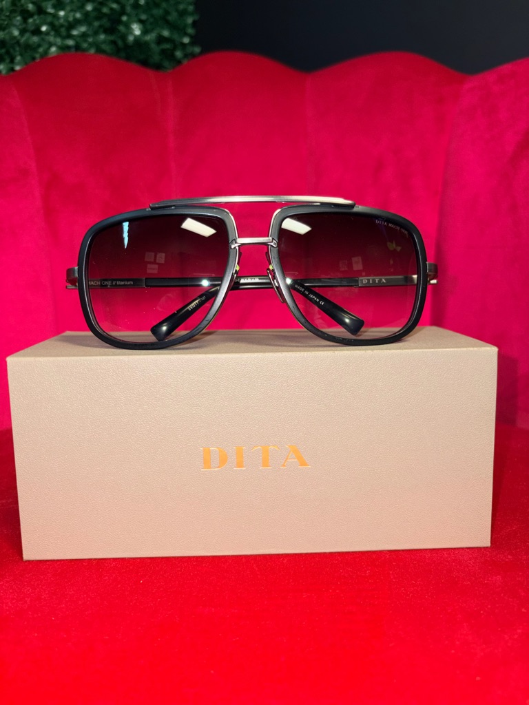Dita Mach-One Drx-2030-E Matte Black Antique Silver
